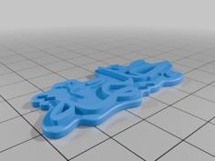 Halima Arabic Keyholder 3D Printer Model