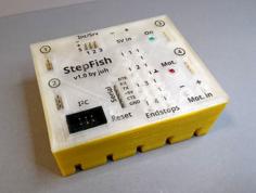 StepFish: Fischertechnik I2C Stepper Motor Controller 3D Printer Model