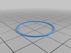 Square Rubber Drive Belt (Customizable) 3D Printer Model