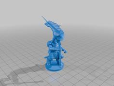 Minotaur With A Unicorn Maul 3D Printer Model