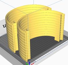 Simple Stackable Face Shield 3D Printer Model