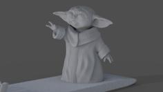 Baby Yoda Charging Dock 3D Printer Model