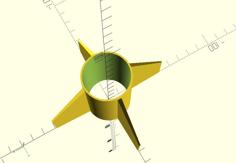 OpenScad Aletas Para Cohetes Parametrizadas. 3D Printer Model