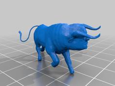 Man-Headed Bulls 3D Printer Model