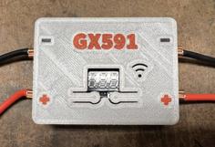 GX591 Spot Welder Case With Colored Inlay Text 3D Printer Model