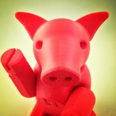 Cochon Articulé – Articulated Pig 3D Printer Model