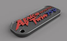 Africa Twin 750 Honda Type 2/2A – Key Chain – Portachiavi – Porte Clès – 钥匙链 3D Printer Model