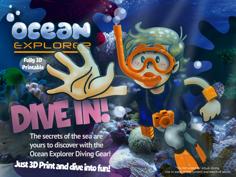 Ocean Explorer Diving Kit 3D Printer Model