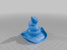 Duck-sized Witch Hat 3D Printer Model