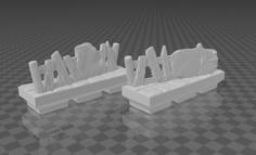 Basic Ruins Old Barricades (Dungeon Blocks Compatible) 3D Printer Model