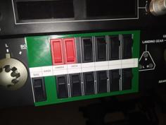 Saitek Logitech Switch Panel Overlay 3D Printer Model