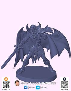 Vampire Lord (Free DnD Miniature) 3D Printer Model