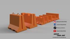 New Jersey Barriers 3D Printer Model