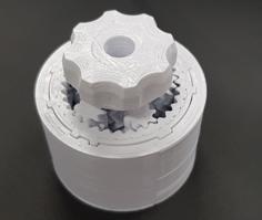 Planetary Gear Puzzle Box 3D Printer Model