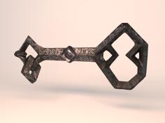 Erebor Key – 2 Parts, No Support 3D Printer Model