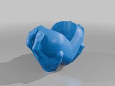 Plant Pot Heart 3D Printer Model