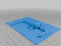 HO Scale Drive Inn 3D Printer Model