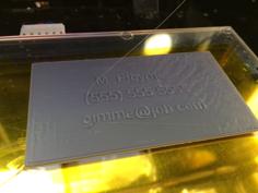 Business Contact Card Generator 3D Printer Model