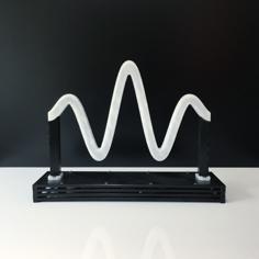 Sinusoidal Wave Accent Light 3D Printer Model