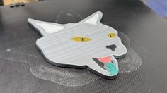 Catnip Crazed Cat Coaster 3D Printer Model