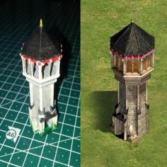 Age Of Empires II West European Keep (High Detail) 3D Printer Model