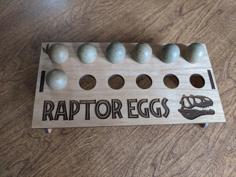 Laser Cut Button Quail Egg Tray