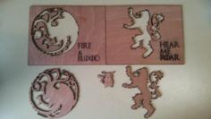 Game Of Thrones House Sigils Laser Cut Template