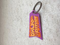 Back To The Future Keychain 3D Printer Model