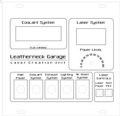 *UPDATED* K40 Laser Cutter Control Panel Faceplate