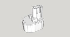 Hitachi DS12DVF3 Battery Enclosure 3D Printer Model