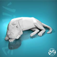 Cat Low Poly 3D Printer Model