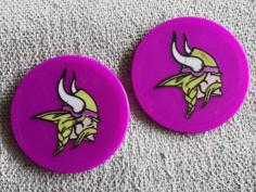 Minnesota Vikings Coaster 3D Printer Model