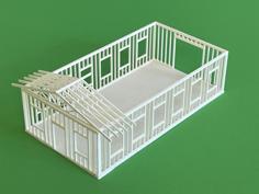 GENERAL STORE UNDER CONSTRUCTION HO SCALE 3D Printer Model