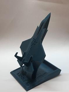 F-35 Phone Stand With Stash 3D Printer Model