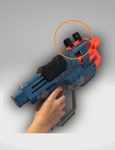 Two Piece Sight For Nerf Blaster. 3D Printer Model