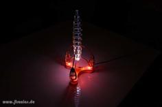 LaserCut – Space Rocket Lamp LED Light