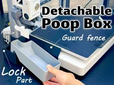 Detachable Poop Box For Bambu Lab A1 3D Printer Model