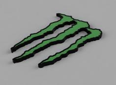 Monster Energy Logo 3D Printer Model