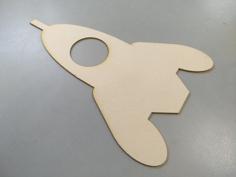 Laser Cut Cute Missile