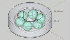 Bearing Using BB Balls 6mm 3D Printer Model