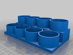 2oz Paint Holder X8 3D Printer Model