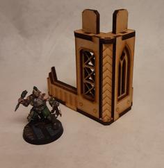 Nordgrim Tower Corner #2 For 3mm Laser Cut MDF