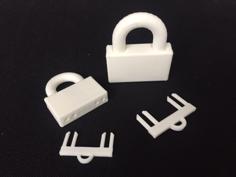 Simple Unibody Padlock 3D Printer Model