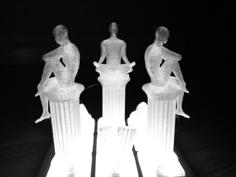 “Among The Ruins” Modular LED Lamp 3D Printer Model