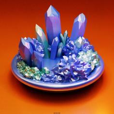 Plate Of Crystals 3D Printer Model