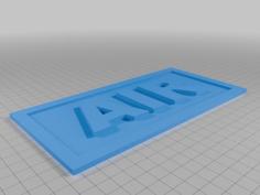 Air Sign 3D Printer Model