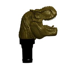 T-Rex Topper ($7 Cane/Walking Hiking Sticks) 3D Printer Model