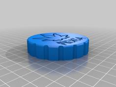 Cannabis Stash Jar Tops SATIVA INDICA HYBRID 3D Printer Model