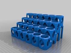 60ml Paint Bottle Rack 3D Printer Model