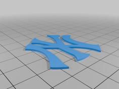 NY Yankee Logo 3D Printer Model